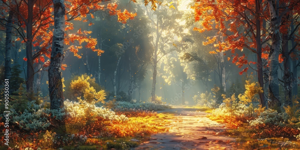 Enchanting Autumn Woodland Trail Enchanting Autumn Woodland Trail