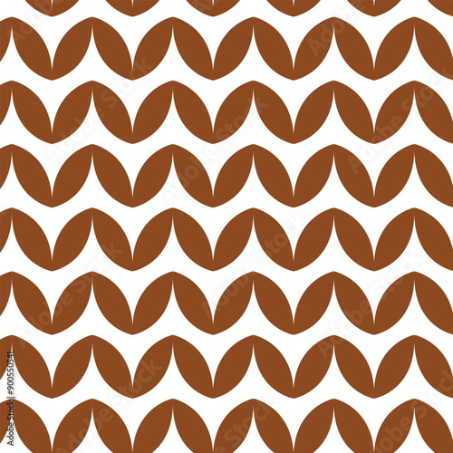 Fall waves seamless pattern design