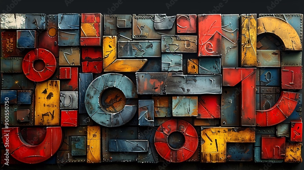 photo-art-print-graffiti-on-a-brick-wall-jumbled-mess-of-letters