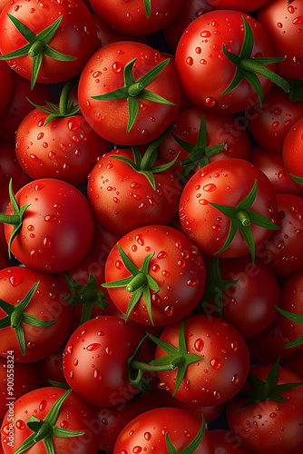 Seamless background image of lots of tomato
