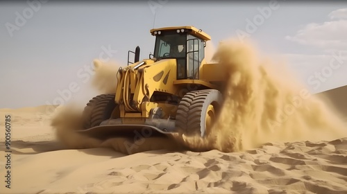 Heavy Equipment in the Desert