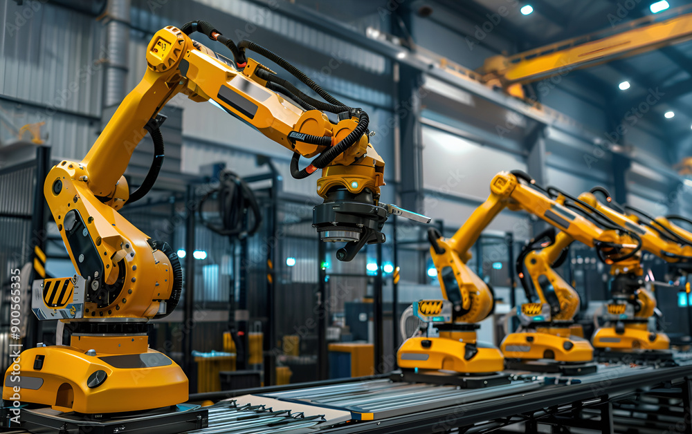 Mechanized industry robot and robotic arms for assembly in factory production Mechanized industry robot and robotic arms for assembly in factory production