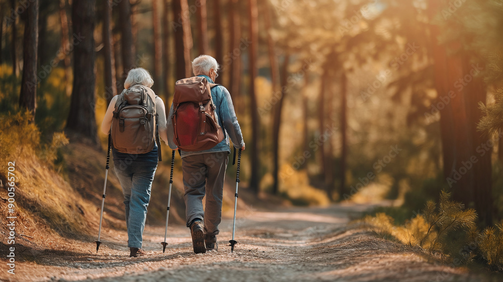 Happy Pair on a Path to Adventure Happy Pair on a Path to Adventure