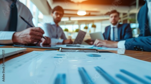 business men and team present project and the meeting rooms, financial, technology, office, adult, computer, modern, professional, office, success, target, contact, win.