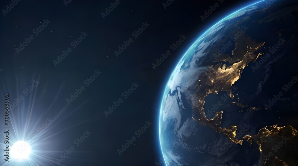 Fototapeta premium Round Earth view