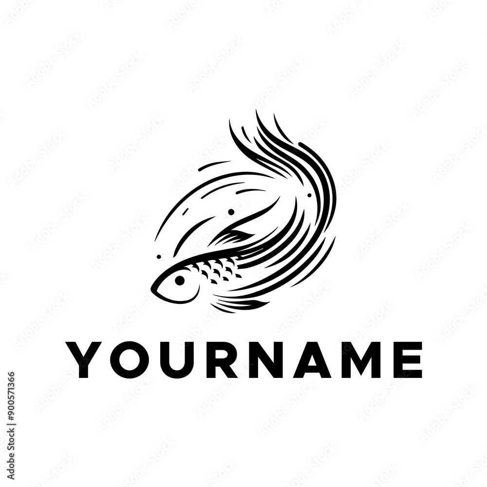 black koi fish vector black koi fish vector