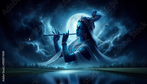 Lord Krishan in ethereal form 