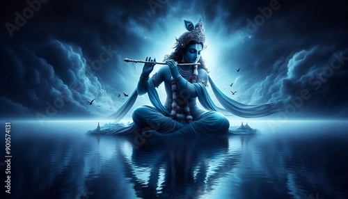 Lord Krishan in ethereal form  photo