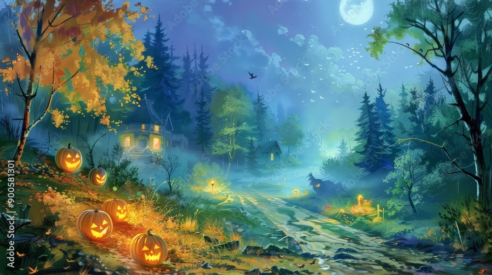 Fototapeta premium Creepy Abandoned Mansion