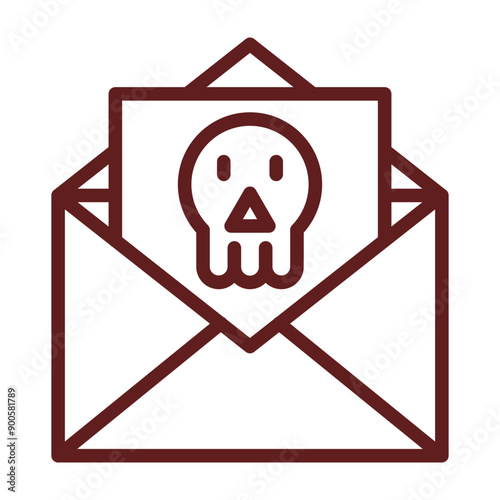 Blackmail Vector Line Maroon Design