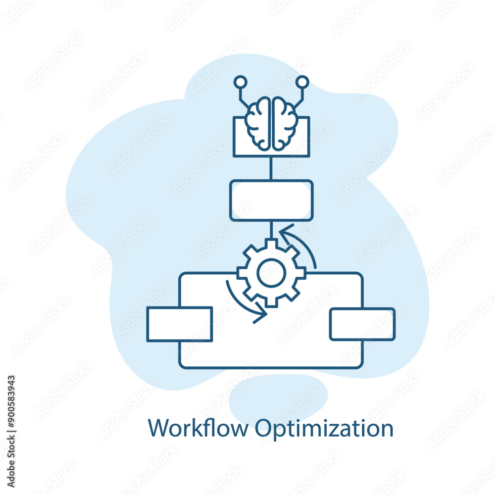 Comprehensive Workflow Optimization Icon. Comprehensive Workflow Optimization Icon.