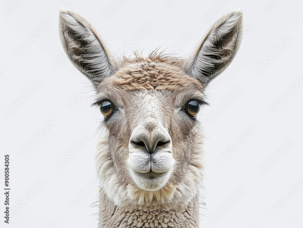 llama on white llama on white