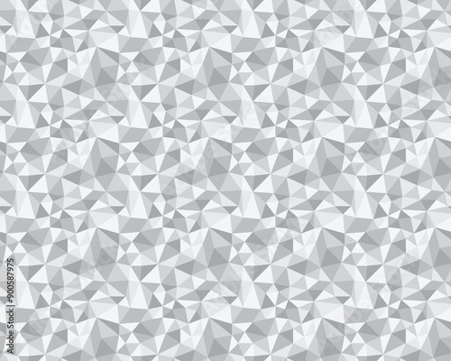 Gray triangles pattern, triangular seamless background	