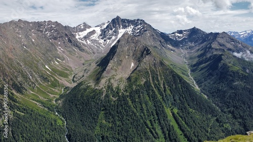 view of the mountains in the austrian alps
