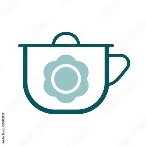 Baby potty vector isolated icon