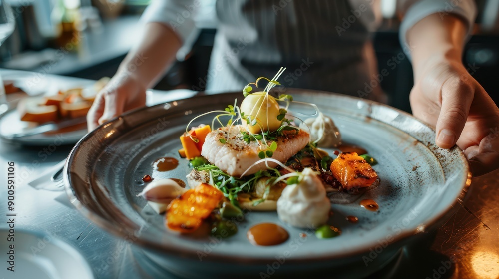 The steak menu is served luxuriously and beautifully minimalist on white ceramic plates The steak menu is served luxuriously and beautifully minimalist on white ceramic plates