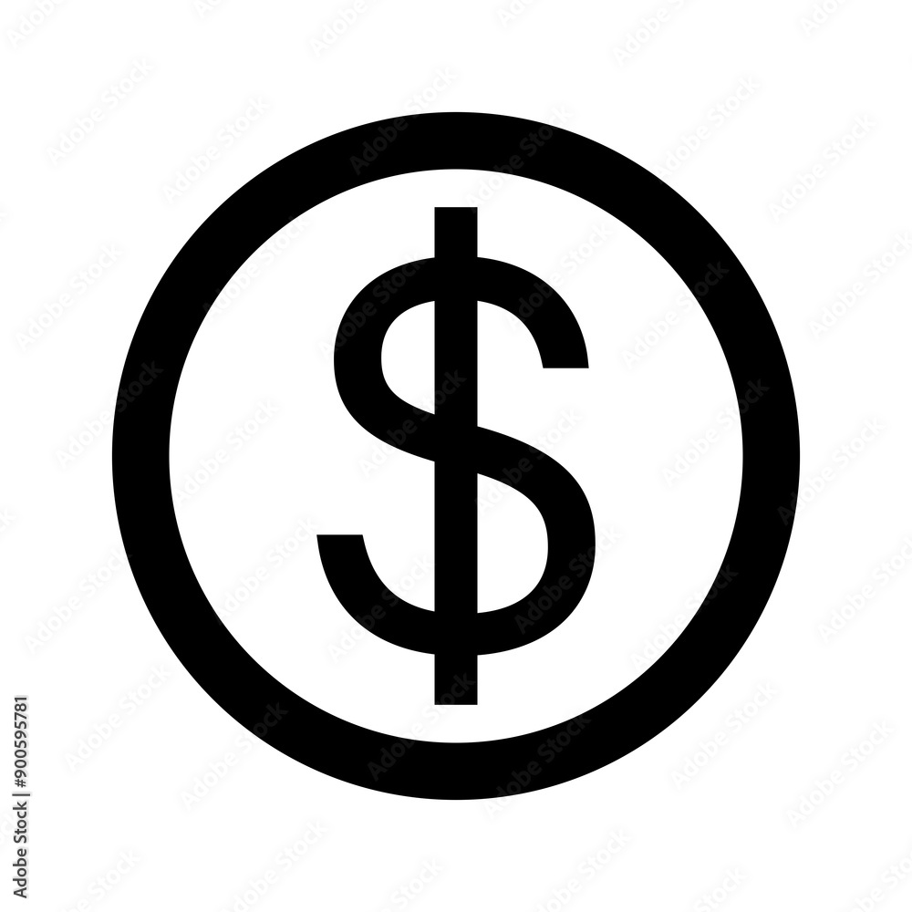 Dollar sign icon. Money symbol. Flat design style eps 10 Dollar sign icon. Money symbol. Flat design style eps 10