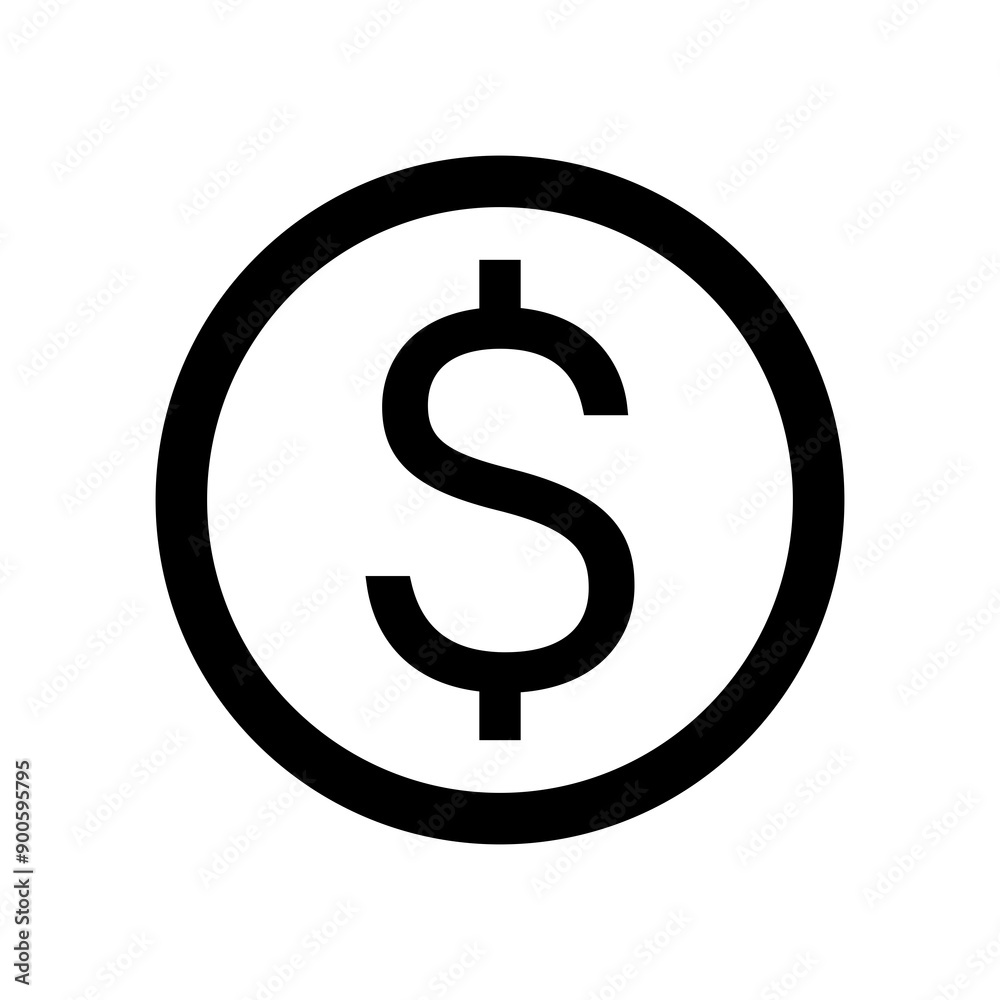 Dollar sign icon. Money symbol. Flat design style eps 10 Dollar sign icon. Money symbol. Flat design style eps 10