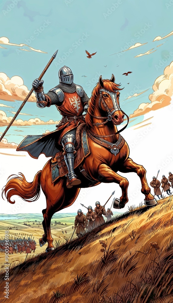Fototapeta premium Knight of Wands