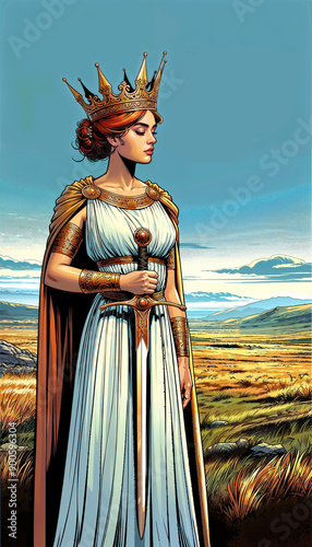 Mythical female archetype symbolizing wisdom and leadership