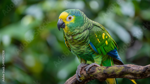 Majestic Parrot Poses in Stunning Wildlife Photography Composition