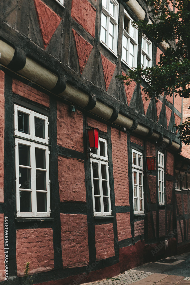 Naklejka premium house in the old town of Lunenburg in northern Germany