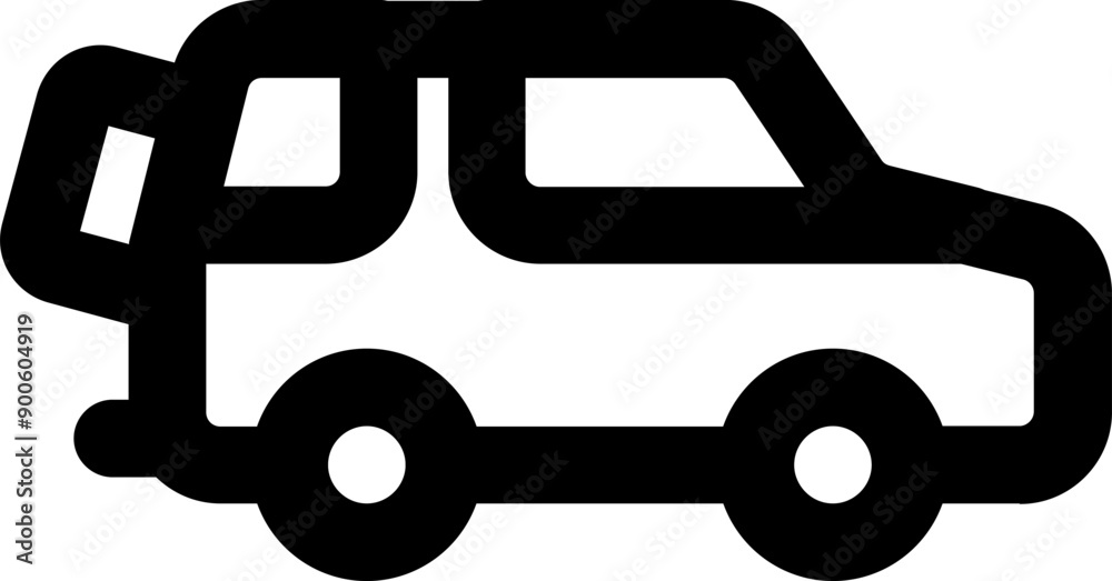 UI car Vector Icon Illustration. Line Style UI car Vector Icon Illustration. Line Style