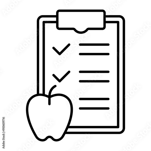 Nutrition icon. outline icon