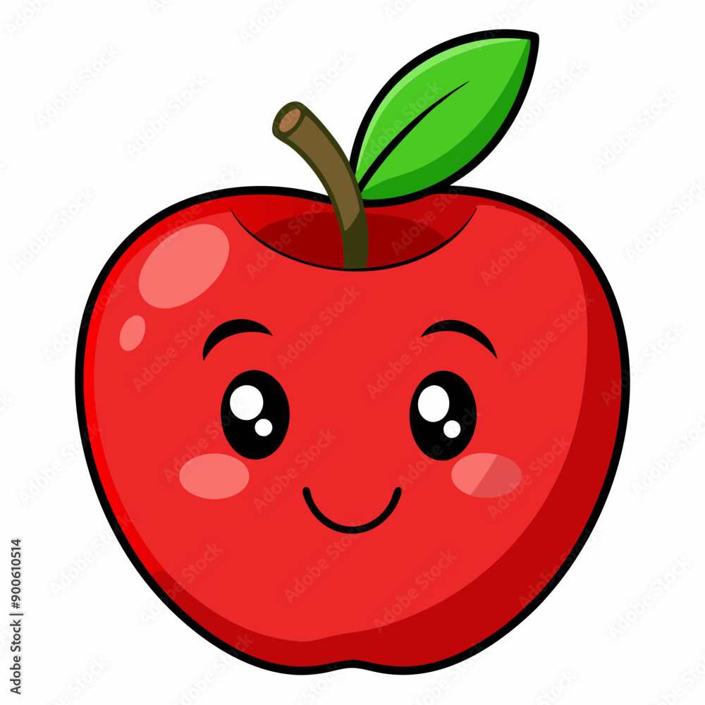 Red apple isolated on white, Red apple vector illustration, apple cartoon vector art, apple silhouette, apple vector icon Red apple isolated on white, Red apple vector illustration, apple cartoon vector art, apple silhouette, apple vector icon