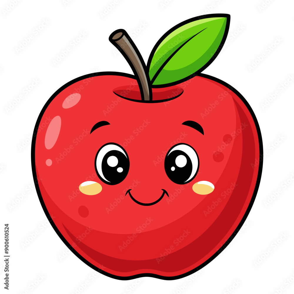 Red apple isolated on white, Red apple vector illustration, apple cartoon vector art, apple silhouette, apple vector icon Red apple isolated on white, Red apple vector illustration, apple cartoon vector art, apple silhouette, apple vector icon