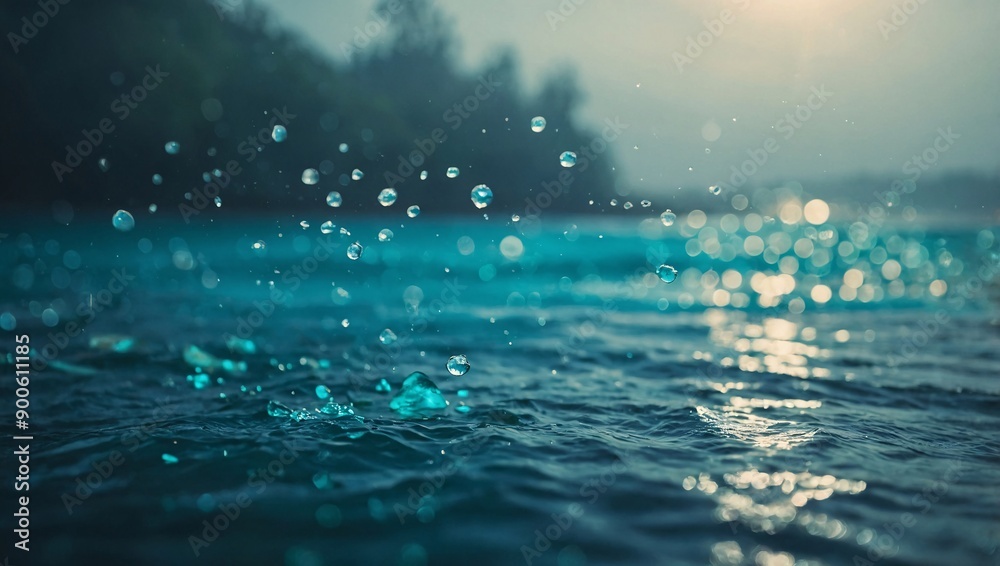 Turquoise foggy aquatic bokeh effect Turquoise foggy aquatic bokeh effect