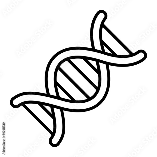 DNA icon. outline icon