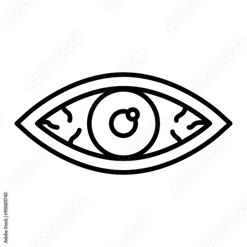 sore eyes icon. outline icon