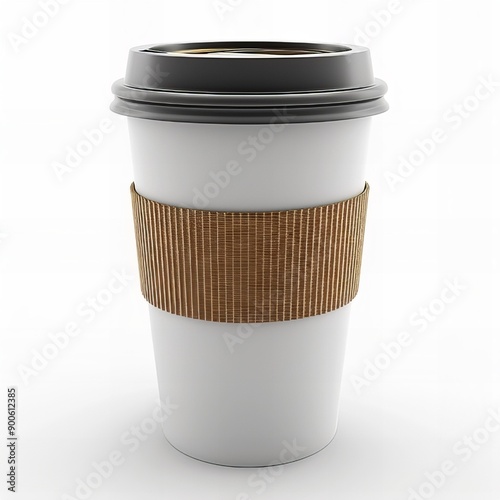 Paper Cup for dinks , isolated with white background