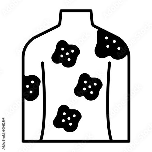eczema icon. black fill icon