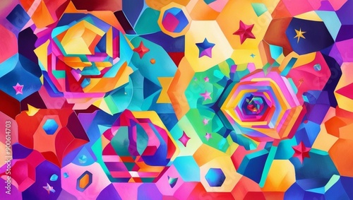 Whimsical Geometric Wonderland