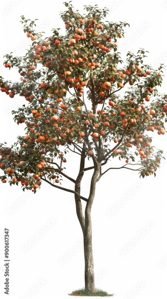 Abundant Harvest. Lush tree bearing ripe fruits in high detail Abundant Harvest. Lush tree bearing ripe fruits in high detail