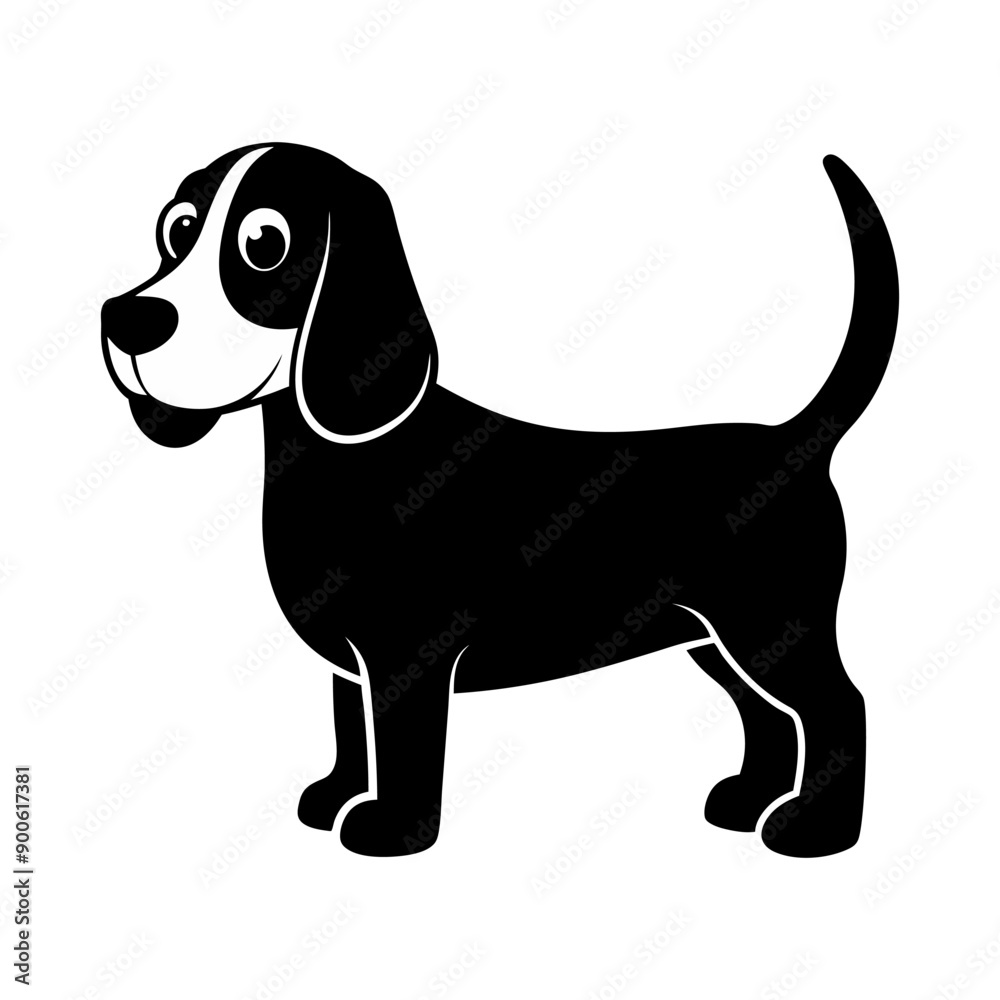 close up of a baby beagle puppy face with floppy ears, clean white background, close up of a baby beagle puppy face with floppy ears, clean white background,