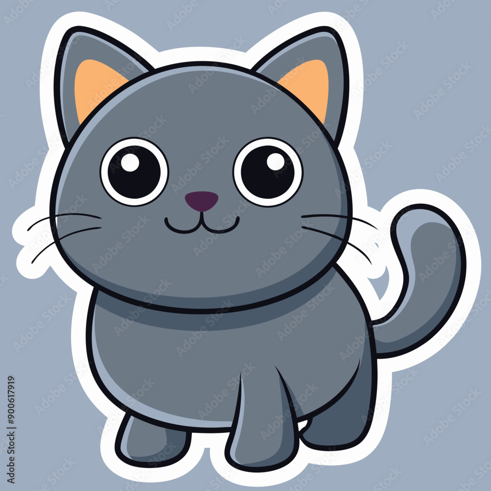 Cartoon cat, cat vector illustration, cats cartoon vector art, pet silhouette, animal vector icon Cartoon cat, cat vector illustration, cats cartoon vector art, pet silhouette, animal vector icon