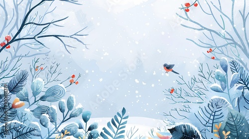 illustrate a birthday invitation for December 