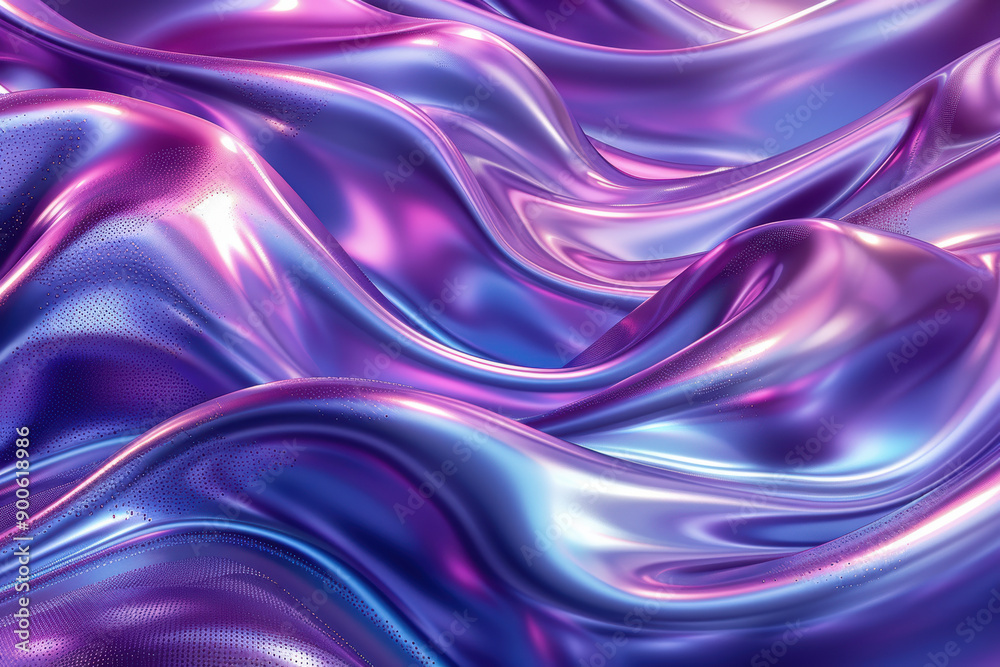 Purple and Blue Gradient Waves Purple and Blue Gradient Waves