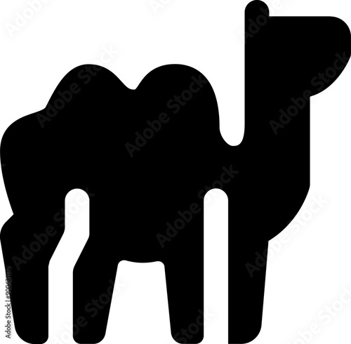 UI camel Vector Icon Illustration. Glyph Style