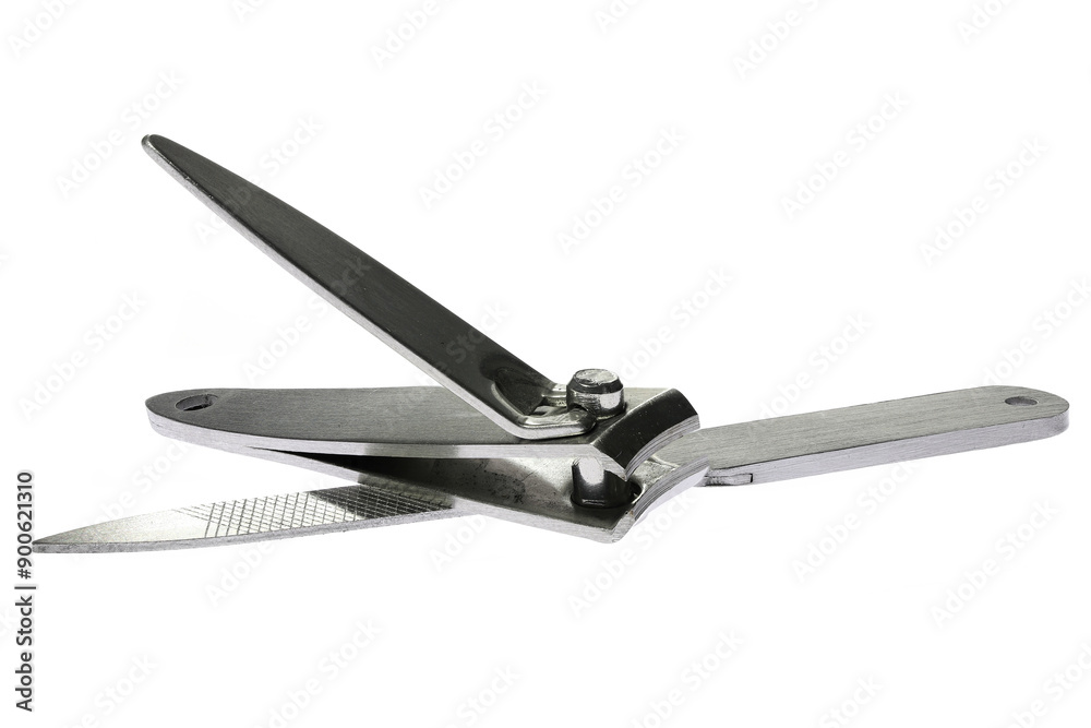 nail clipper and nail file isolated on white background nail clipper and nail file isolated on white background