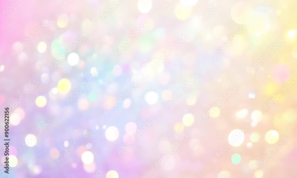 Dreamy Pastel Bokeh Background:  A soft, ethereal background with a delicate pastel rainbow and mesmerizing bokeh lights, perfect for adding a touch of magic and whimsy to your designs. 