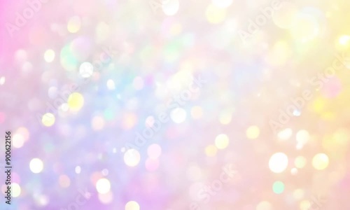 Dreamy Pastel Bokeh Background:  A soft, ethereal background with a delicate pastel rainbow and mesmerizing bokeh lights, perfect for adding a touch of magic and whimsy to your designs. 