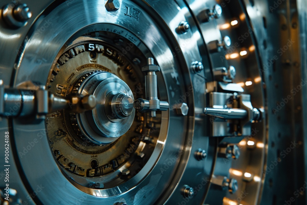 ai generative large steel bank storage vault ai generative large steel bank storage vault