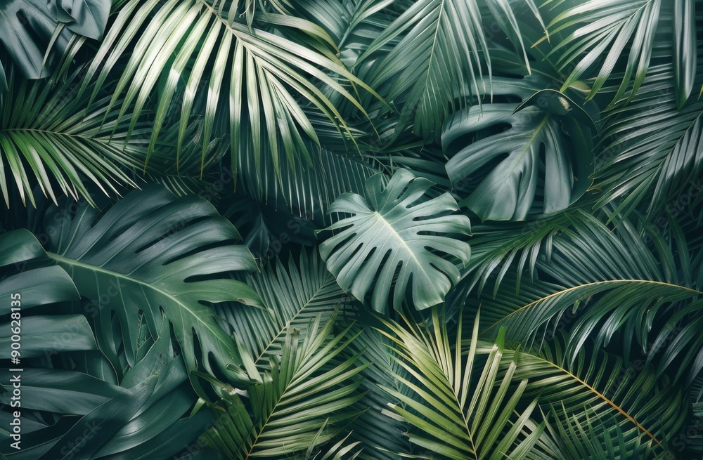 Lush Green Tropical Foliage Lush Green Tropical Foliage