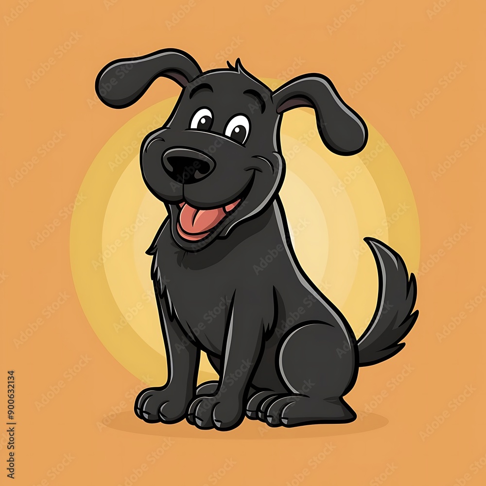 Dog vector design. Black and white dog vector graphics Dog vector design. Black and white dog vector graphics