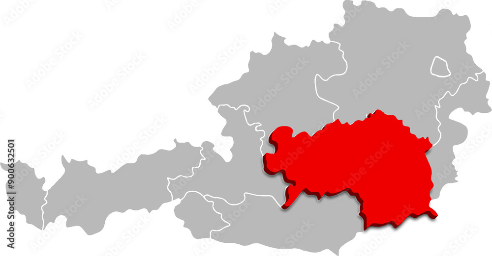 STYRIA map
FEDERATE STATE of AUSTRIA 3d isometric map STYRIA map
FEDERATE STATE of AUSTRIA 3d isometric map