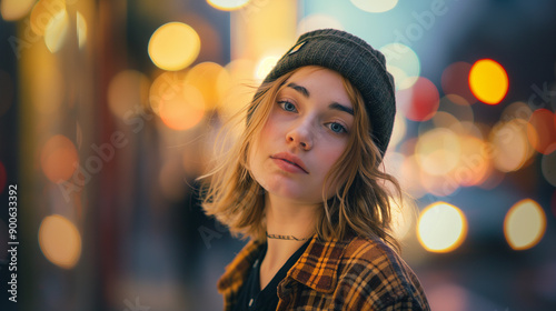 A woman wearing a beanie © siaminka